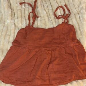 Women's Rust Sleeveless Top